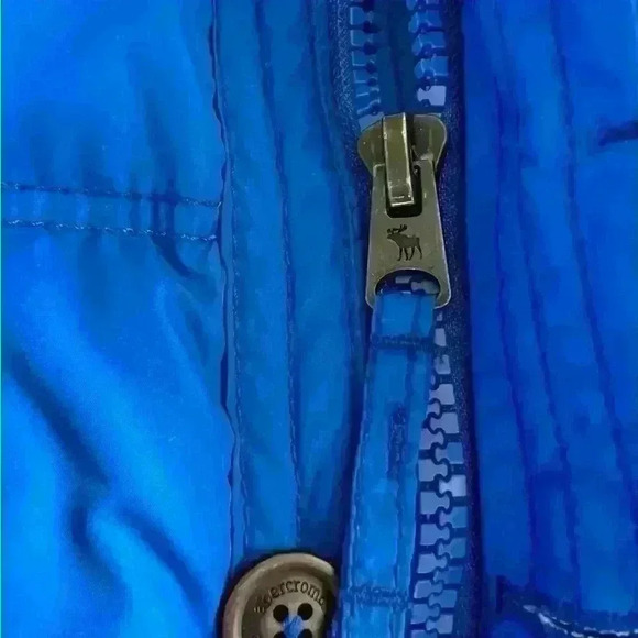 Abercrombie Kids Kempshall jacket vest size XL royal blue, EUC, winter, cold - Picture 4 of 7